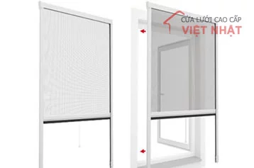 Cấu tạo cửa lưới chống muỗi tự động cuốn