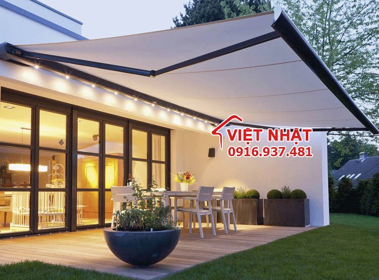 Mái che sân vườn dạng cuốn