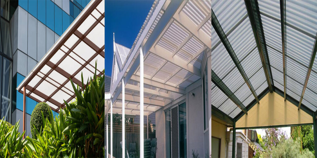 Thiết kế mái polycarbonate cho nhà ở