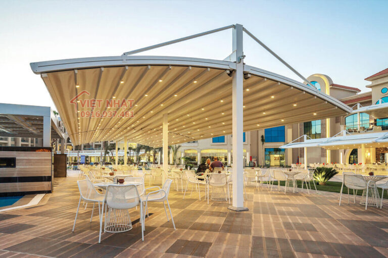 Mái hiên vòm bể bơi - mẫu 5